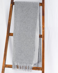 Merino Wool and Cashmere Double Face Classic Throw (Choice of Colors) by Alashan Cashmere
