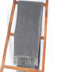 Merino Wool and Cashmere Double Face Classic Throw (Choice of Colors) by Alashan Cashmere