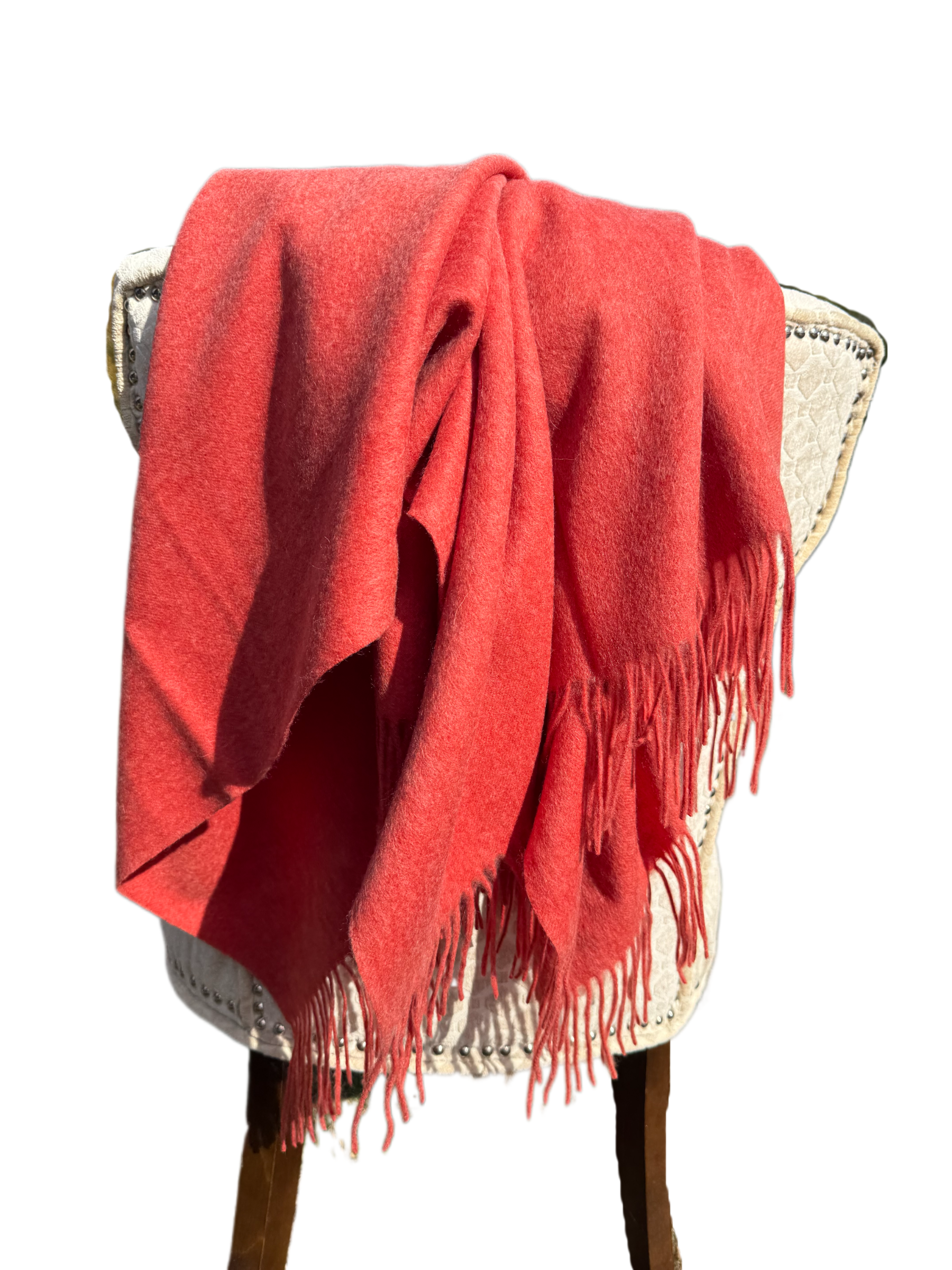 Merino Wool and Cashmere Classic Throw (Choice of Colors) by Alashan Cashmere