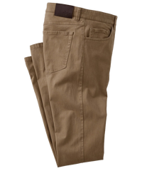 Cashmere Touch Pima Cotton Sateen Stretch 5-Pocket Pants in Choice of Colors (Crescent Modern Fit) by Ballin
