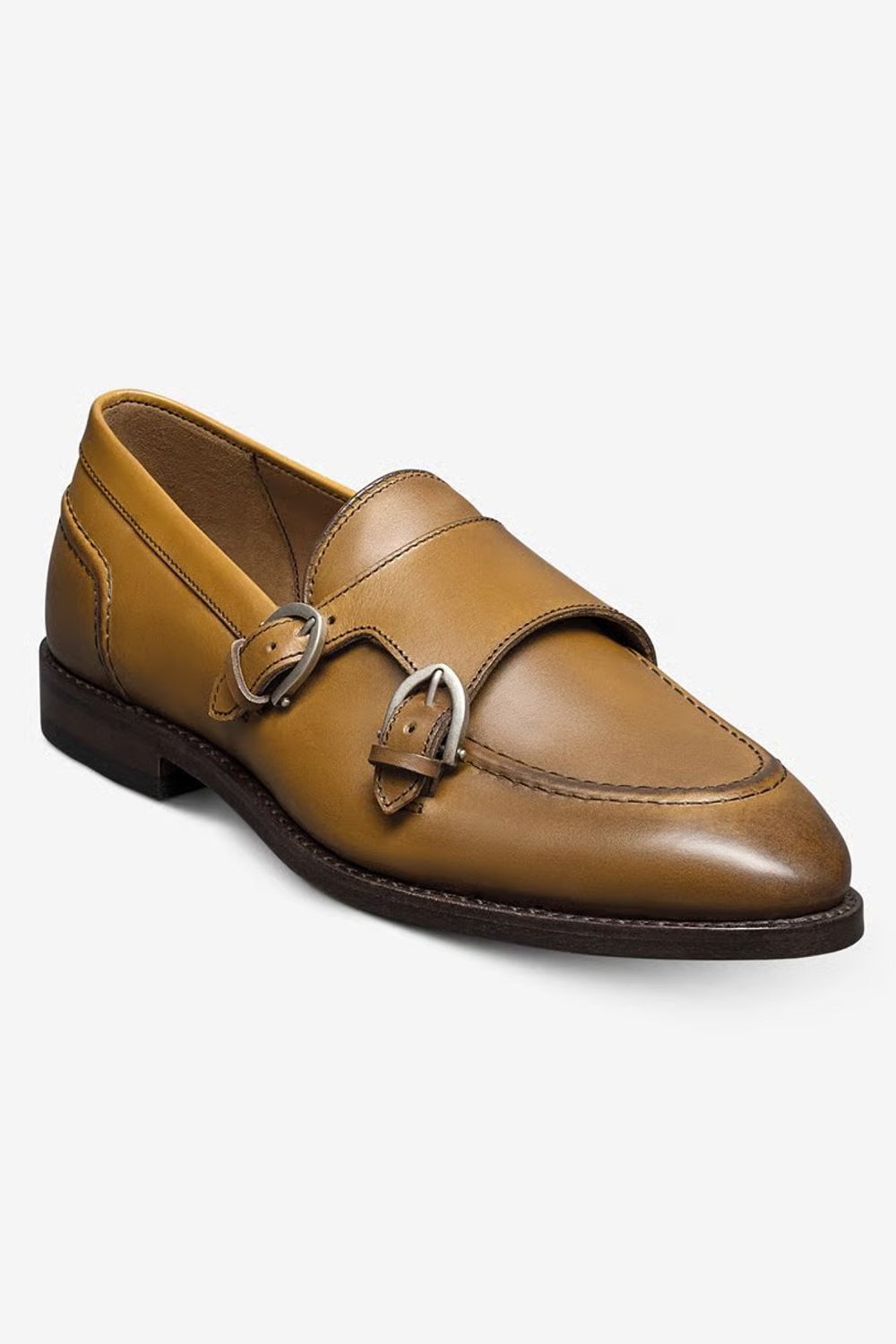 Randolph Monk Strap Dress Shoe in Walnut Leather by Allen Edmonds