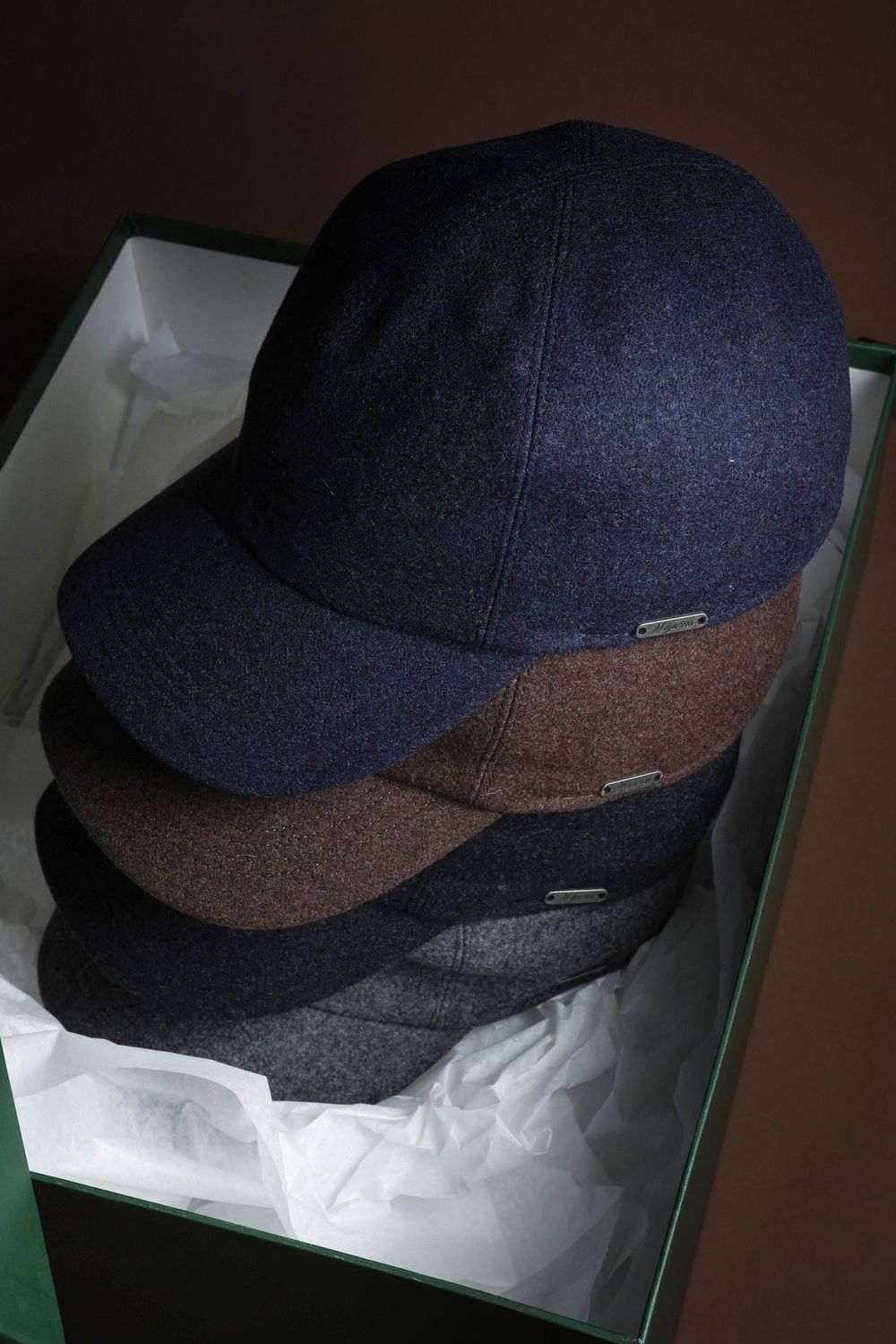 Melton Wool Baseball Classic Cap with Earflaps (Choice of Colors) by Wigens