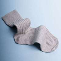 3 PAIR - True Ribbed Combed Cotton Blend Italian Ankle Socks (Choice of Colors) by Amanda Christensen