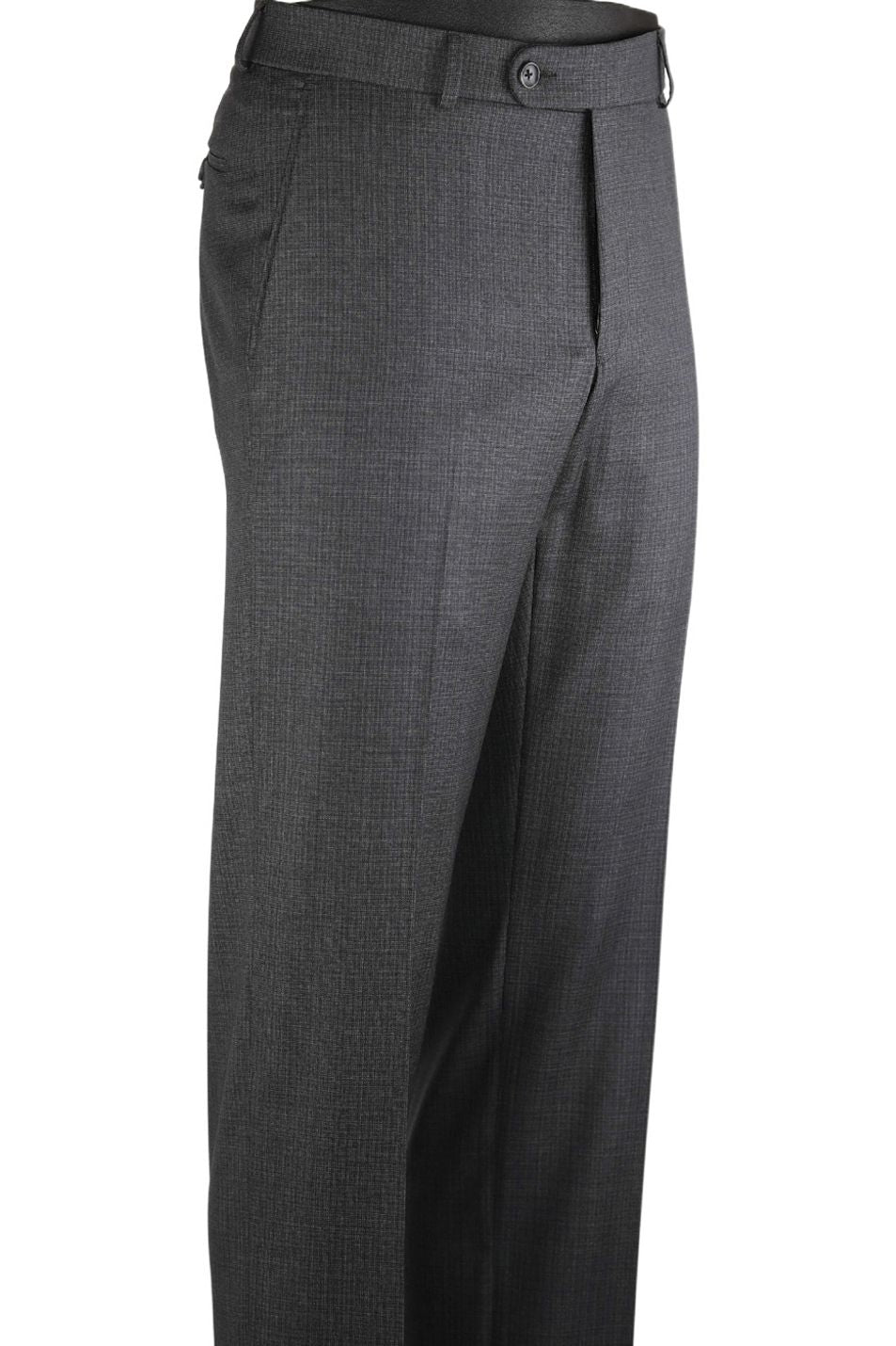 Super 110s 'Thick & Thin' Tonal Neat Wool Trouser in Choice of Colors (Soho Modern Fit) by Ballin