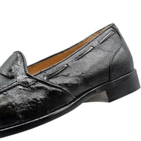 Franco Ostrich Quill Tassel Loafer in Black by Zelli Italia