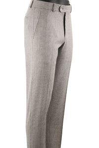 Saxony Houndstooth Super 110s Wool Comfort-EZE Trouser in Taupe (Soho Modern Fit) by Ballin