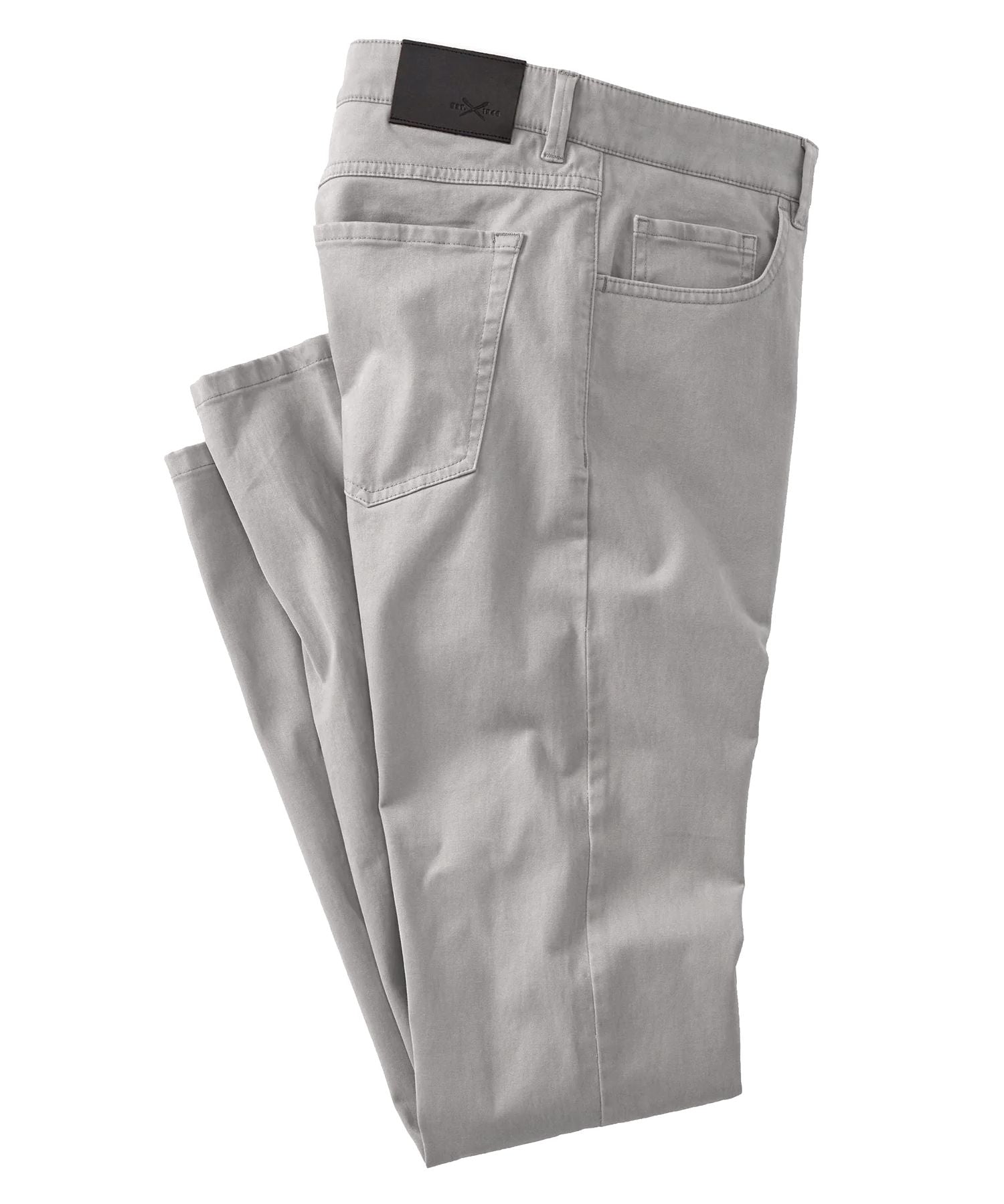 Cashmere Touch Pima Cotton Sateen Stretch 5-Pocket Pants in Choice of Colors (Crescent Modern Fit) by Ballin
