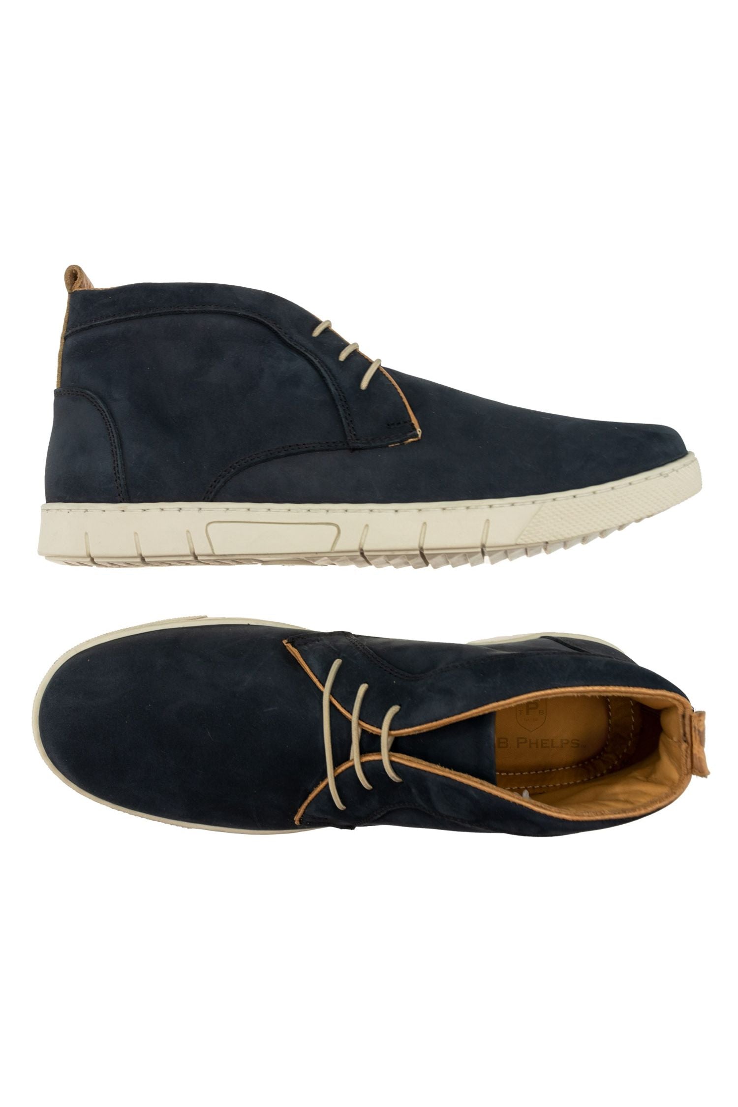 NEW!!Chukka navy suede with white soles. Men main image 3
