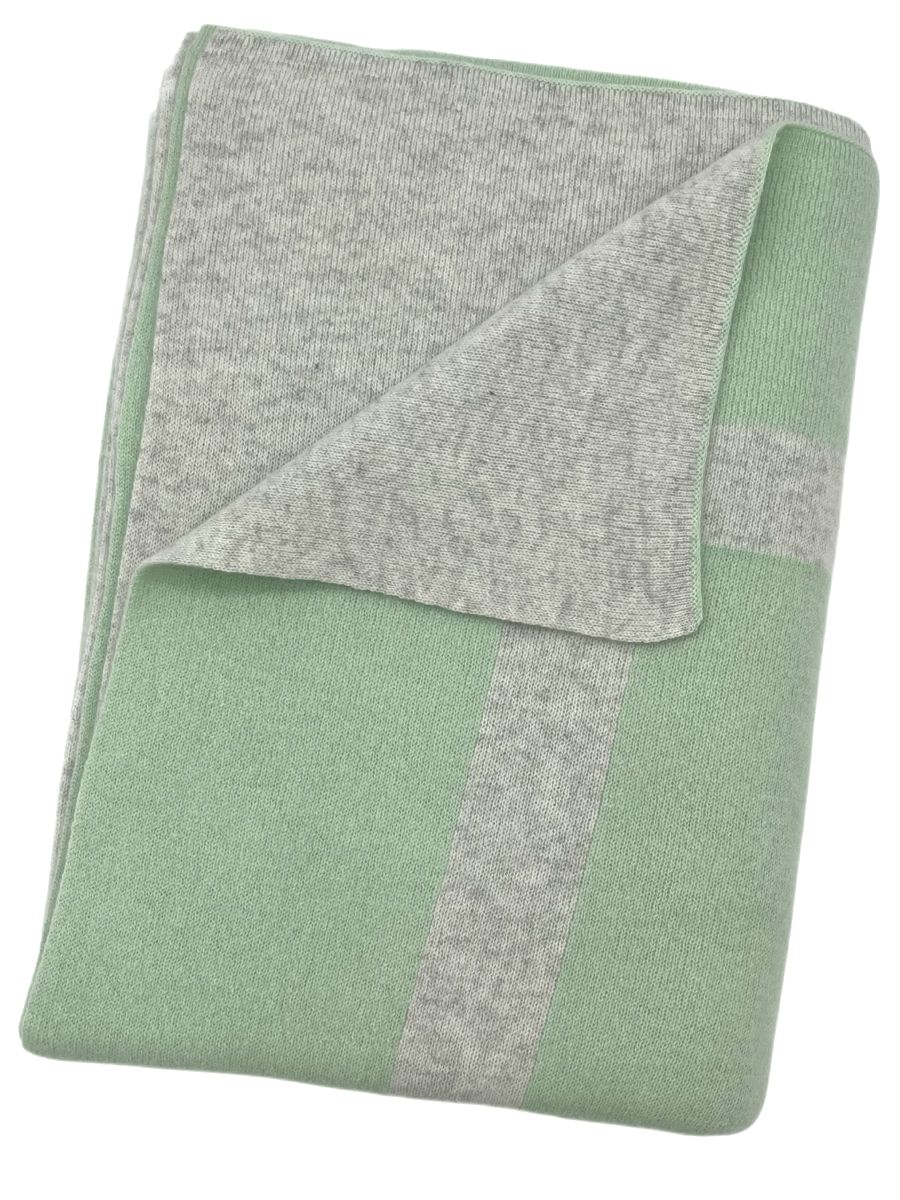 100% Cashmere Homestead Knit Throw (Choice of Colors) by Alashan Cashmere