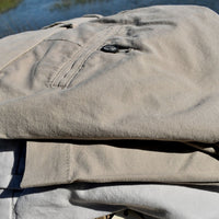 Washed Poplin Pant in Khaki (Oak Double Reverse Pleat) by Charleston Khakis