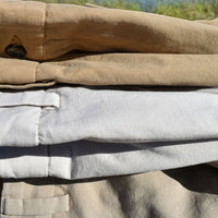 Washed Poplin Shorts in Stone (Sumpter9 Flat Front) by Charleston Khakis