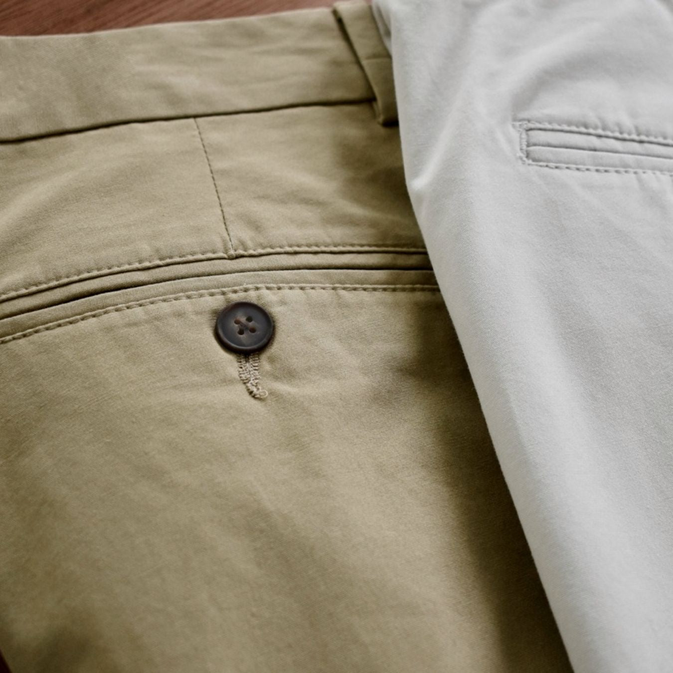 Washed Poplin Pant in British Tan (Oak Double Reverse Pleat) by Charleston Khakis