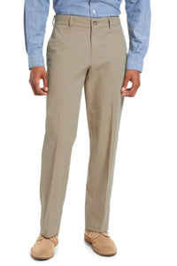 Washed Poplin Pant in Khaki (Calhoun Trim Fit) by Charleston Khakis