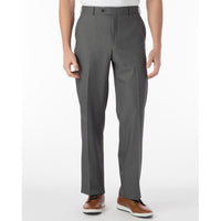 Performance Wool Blend Commuter Bi-Stretch Serge Comfort-EZE Trouser in Medium Grey (Flat Front Models) by Ballin