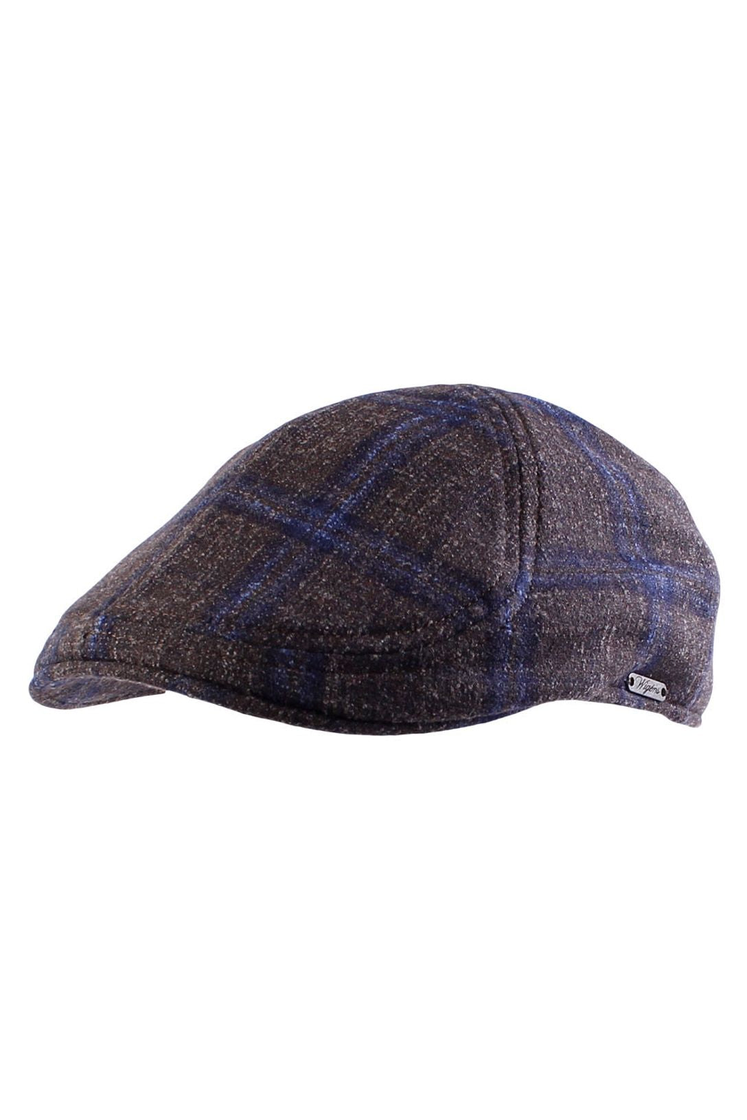 Pub Cap In Italian Wool Check (Choice of Colors) by Wigens