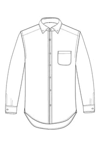 Navy, Charcoal, and Red Herringbone Plaid Cotton and Wool Blend Button-Down Shirt by Viyella