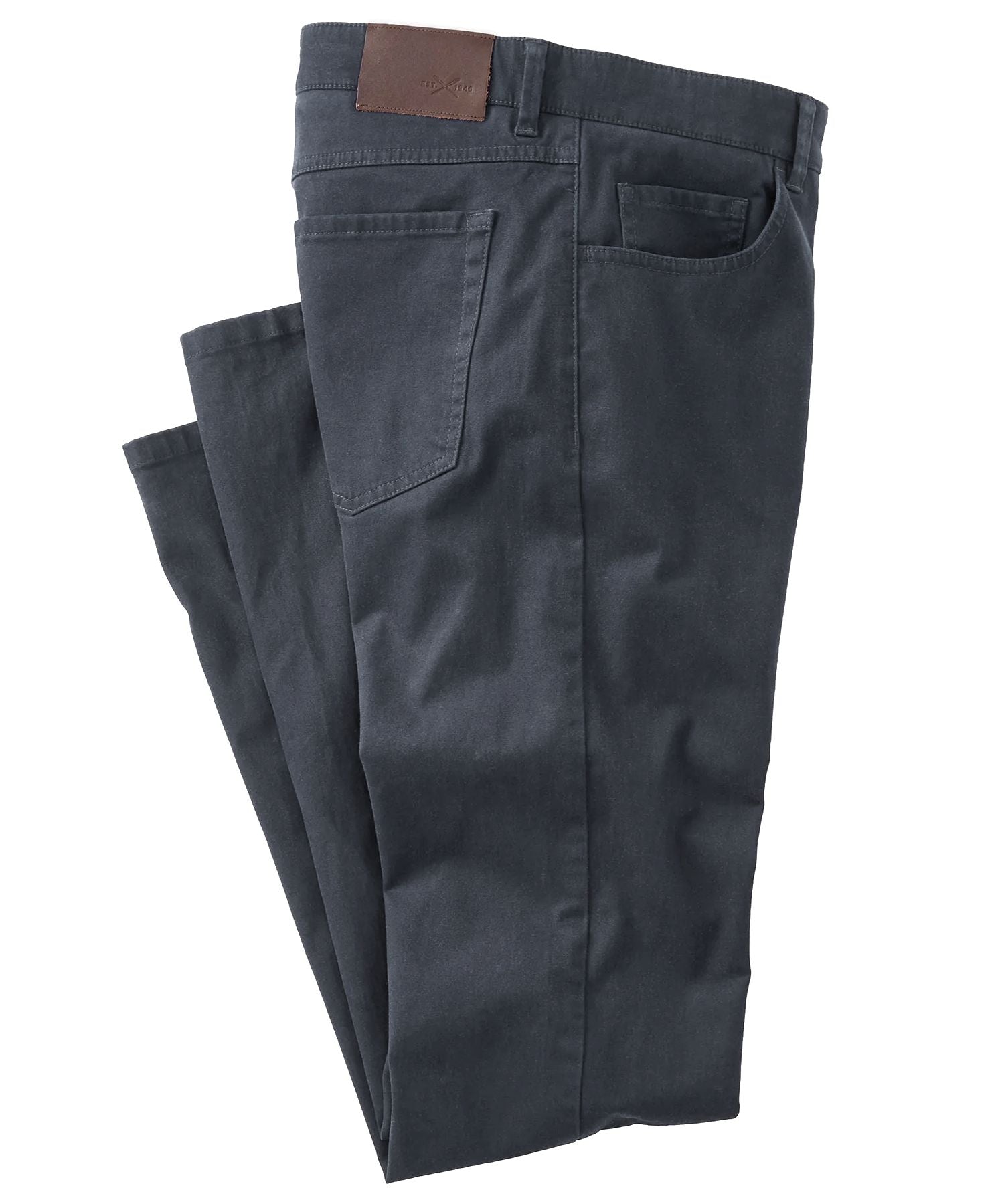 Cashmere Touch Pima Cotton Sateen Stretch 5-Pocket Pants in Choice of Colors (Crescent Modern Fit) by Ballin