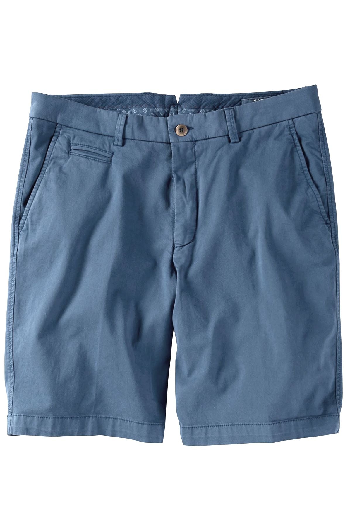 Broken Twill Stretch Cotton Shorts in True Navy (Drummond Traditional Fit) by Ballin