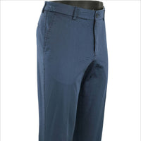 Pima Twill True Khaki in Cadet Blue (Flat Front Models) by Ballin