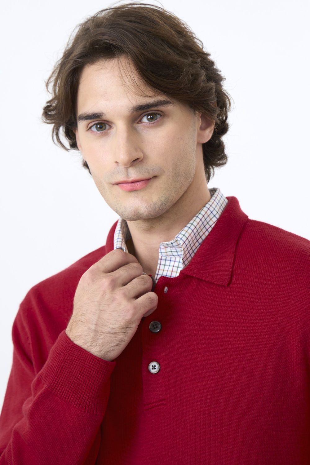 Extra Fine 'Zegna Baruffa' Merino Wool Polo Neck Sweater in Choice of Colors by Viyella