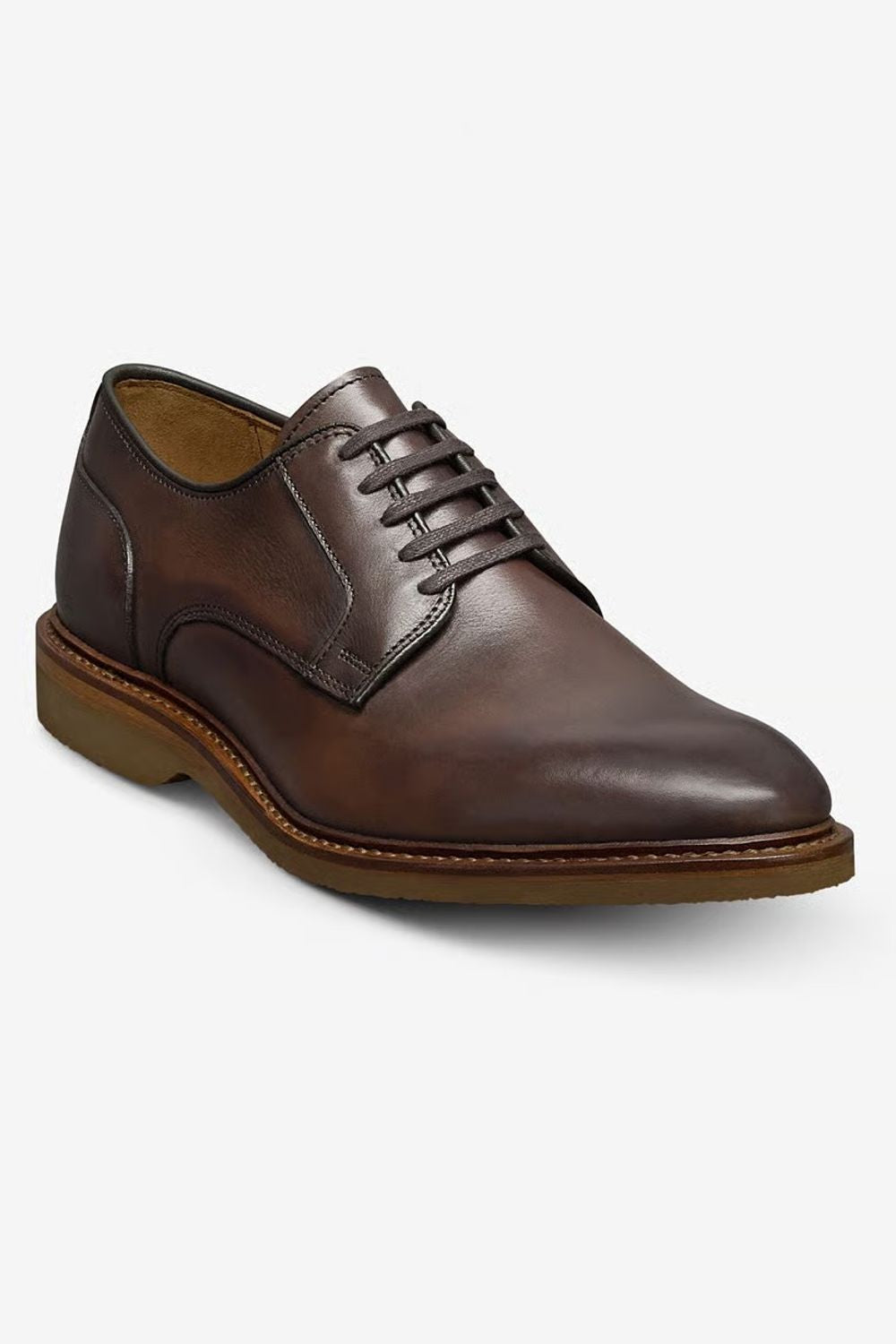 Walker Verse Plain-Toe Derby Dress Shoe in Dark Chili Leather by Allen Edmonds