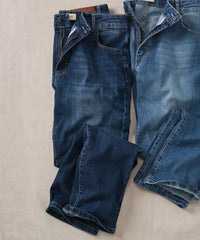 Italian Stretch Denim Jean in Indigo (Modern Straight Fit) by Borgo28