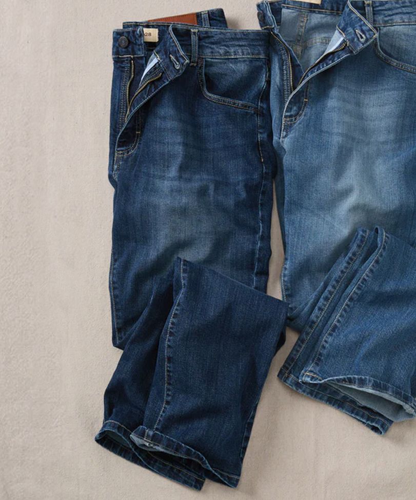 Italian Stretch Denim Jean in Indigo (Modern Straight Fit) by Borgo28