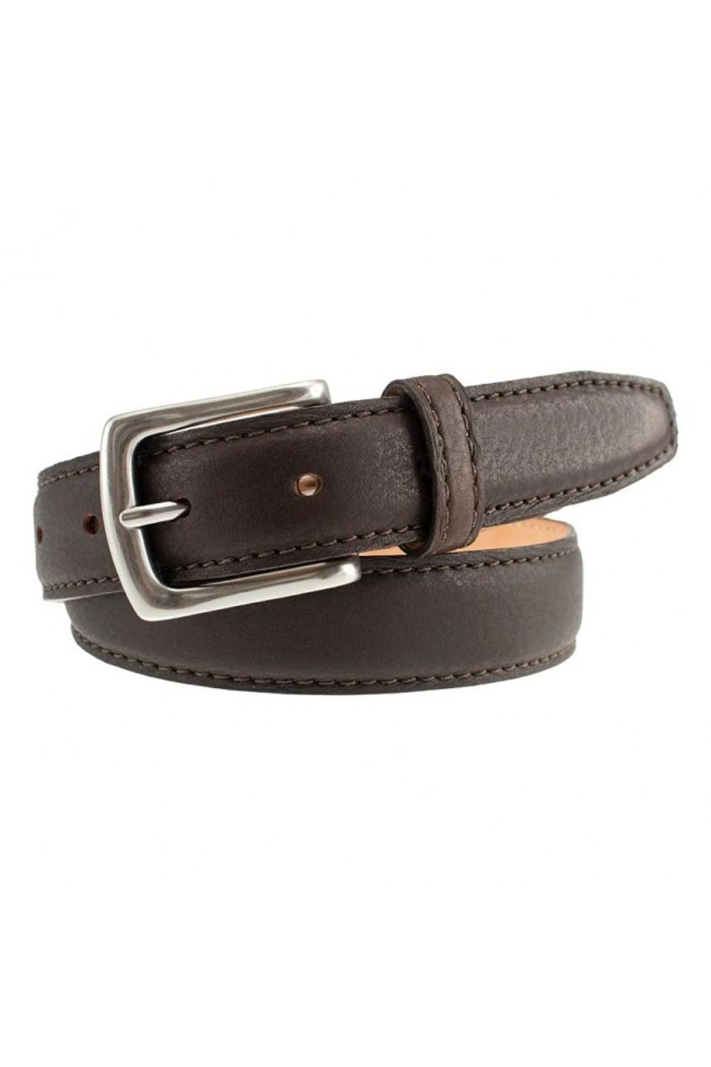 Torrence Deerskin Dress Belt in Chestnut by T.B. Phelps