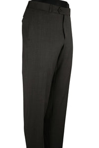 Super 120s Wool Gabardine Comfort-EZE Trouser in Dark Brown, Size 34 (Soho Modern Fit) by Ballin