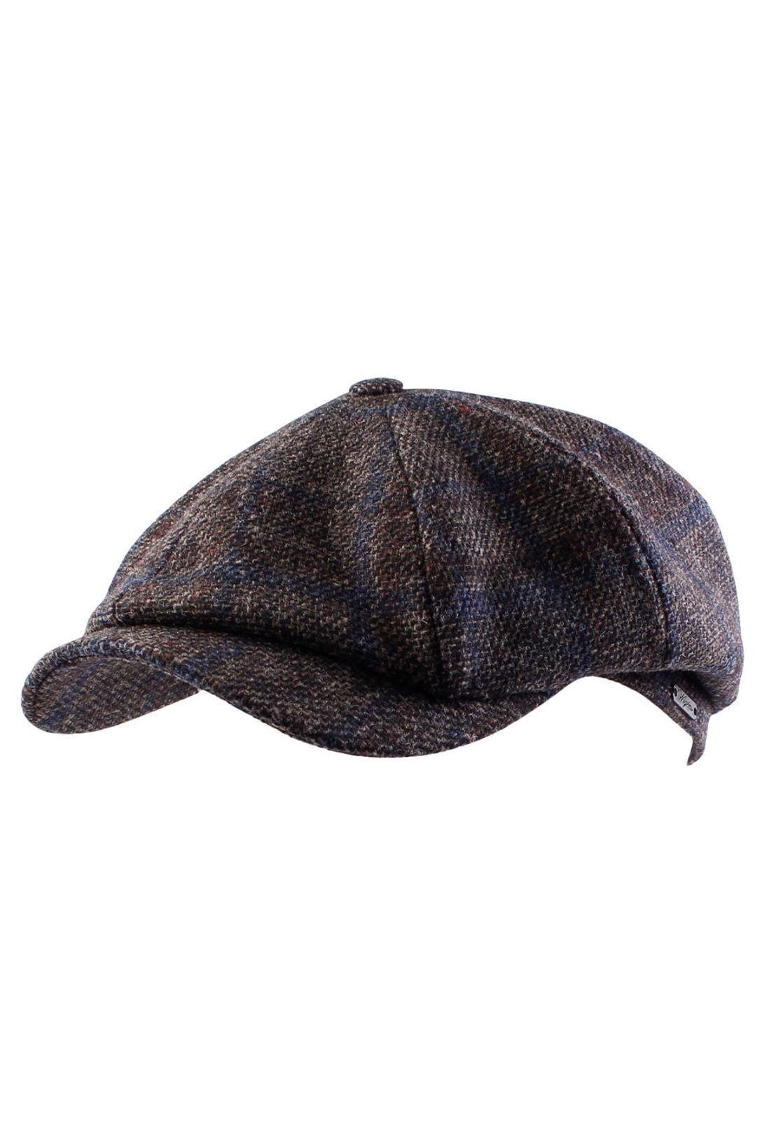 Newsboy Classic Shetland Wool Check Cap (Choice of Colors) by Wigens