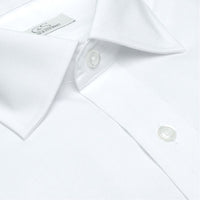 The Jean-Pierre - Wrinkle-Free Pinpoint Cotton French Cuff Dress Shirt in White (Tailored Tall Fit, Size 15 1/2 - 36/37) by Cooper & Stewart