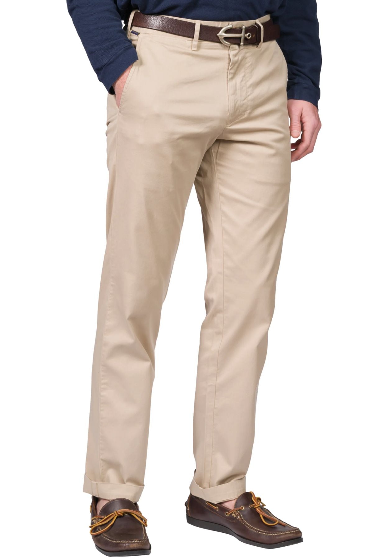 The Airman Lightweight Tapered Leg Khakis in Khaki by Pennbilt