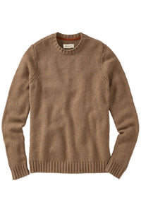 Merino Wool and Cotton Sweater in Bark by Borgo28