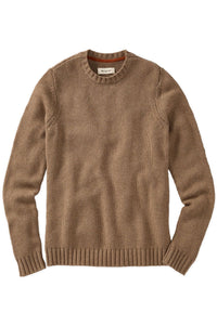 Merino Wool and Cotton Sweater in Bark by Borgo28