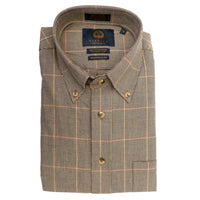 Mini District Houndstooth Check Cotton and Wool Blend Button-Down Shirt by Viyella