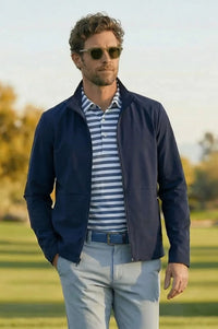 The Windbreaker in Navy by Scott Barber
