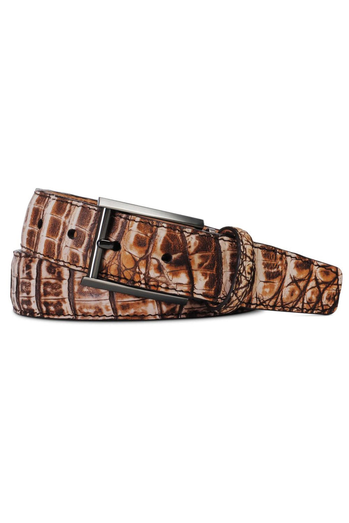Caiman Crocodile Belt in Desert by Brookes & Hyde