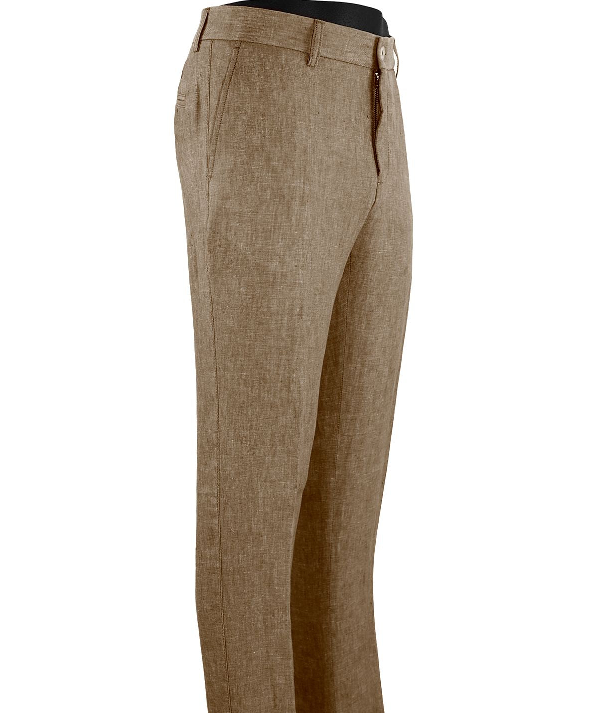 Italian Linen Chambray Twill Pants in Tan (Choice of Fits) by Ballin