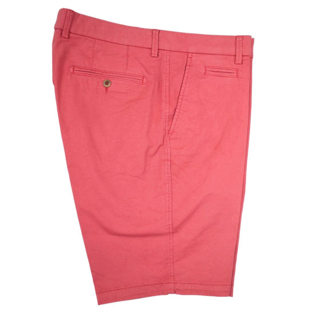 Broken Twill Stretch Cotton Shorts in Red by Ballin