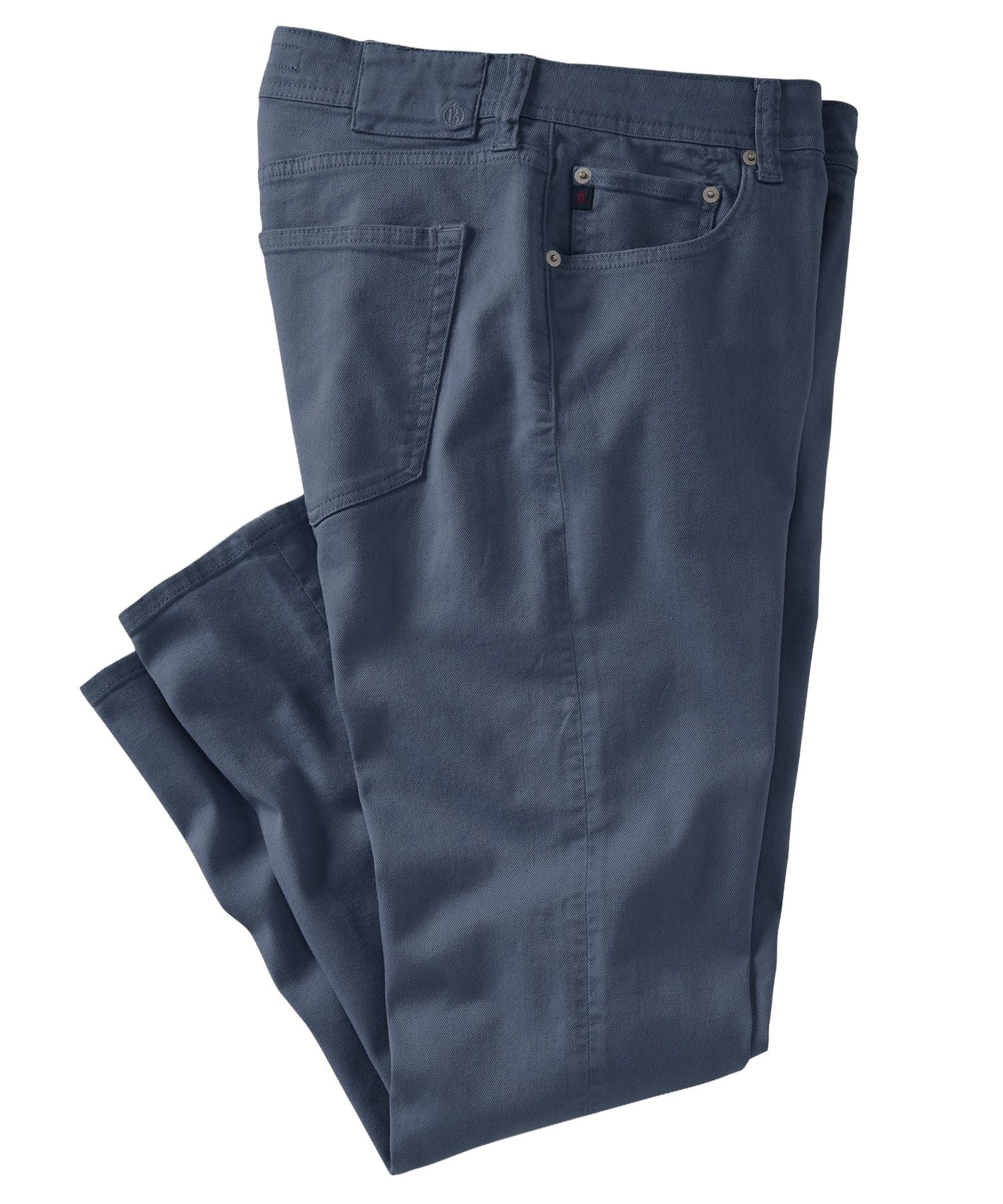 'Old Dyed Denim' Stretch 5-Pocket Jeans in Dark Denim (Modern Straight Fit) by Ballin