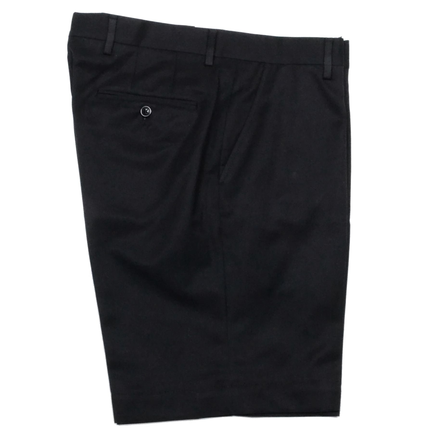 Microfiber Performance Golf Shorts in Black (Hampton9 Plain Front) by Berle