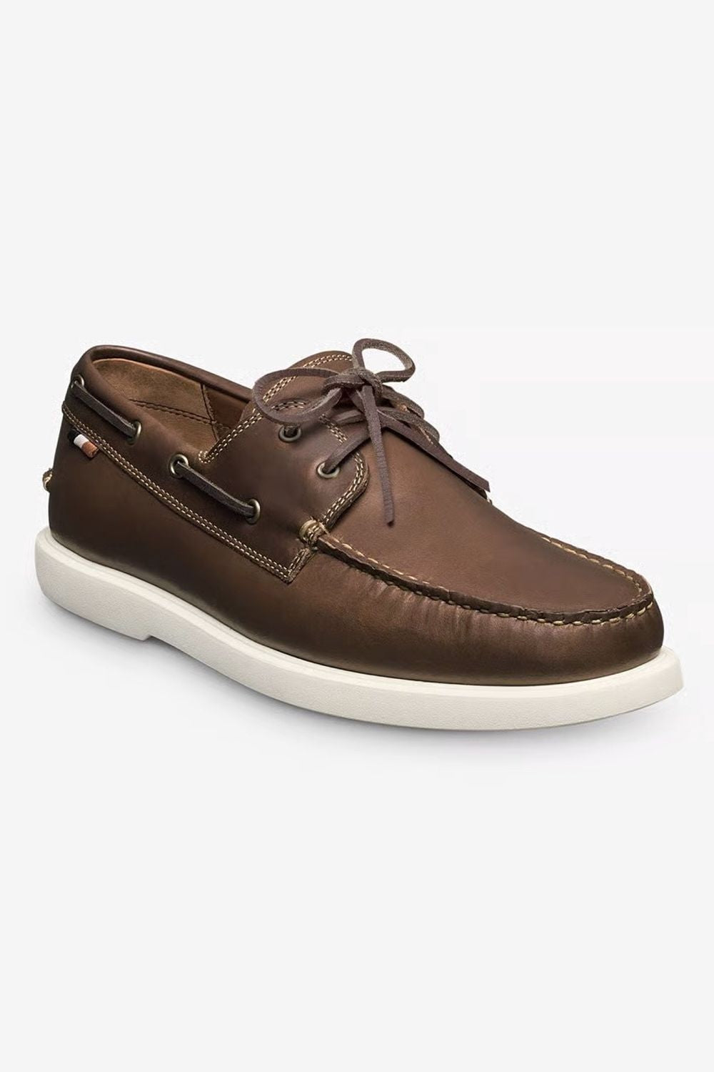 Panama Boat Shoe in Natural Brown Weatherproof Horween Chromexcel Leather by Allen Edmonds