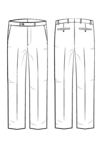 Summer Windowpane Super 110s Wool Comfort-EZE Trouser in Choice of Colors (Soho Modern Fit) by Ballin