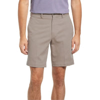 Washed Khaki Shorts in Khaki (Sumpter9 Flat Front) by Charleston Khakis