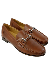 Snaffle II Calfskin Bit Loafer in Pecan by Alan Payne Footwear