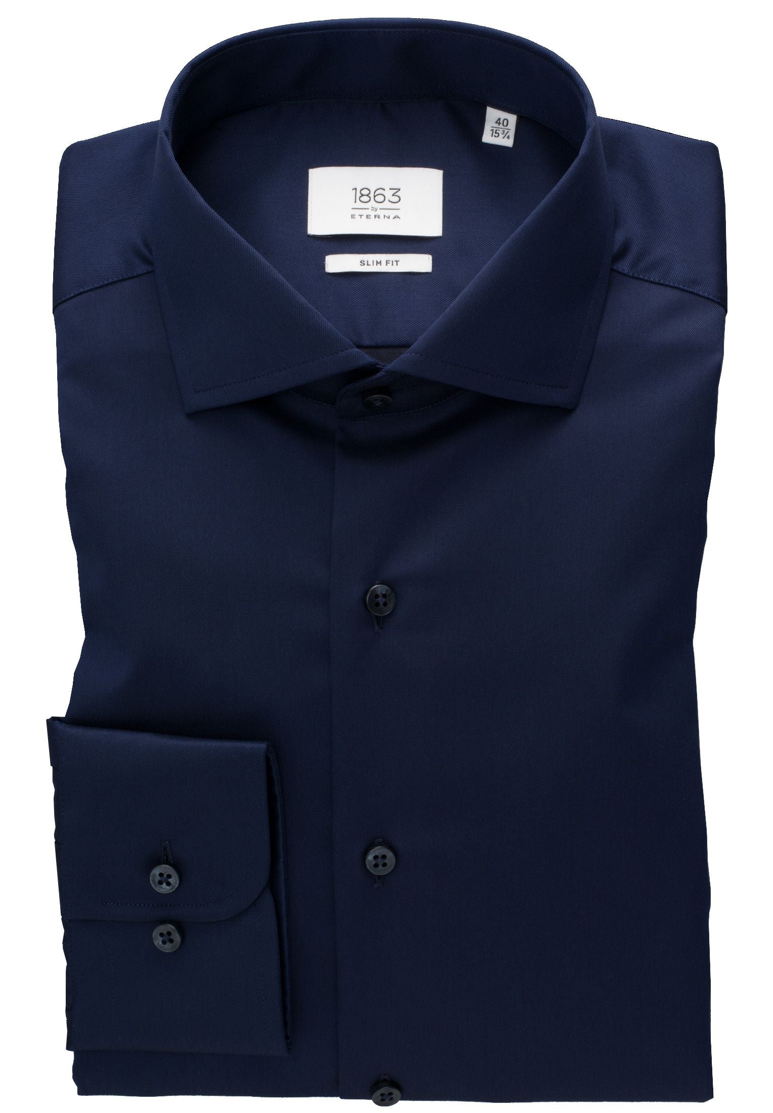 'Luxury Shirt' In Navy Blue - Slim Fit
