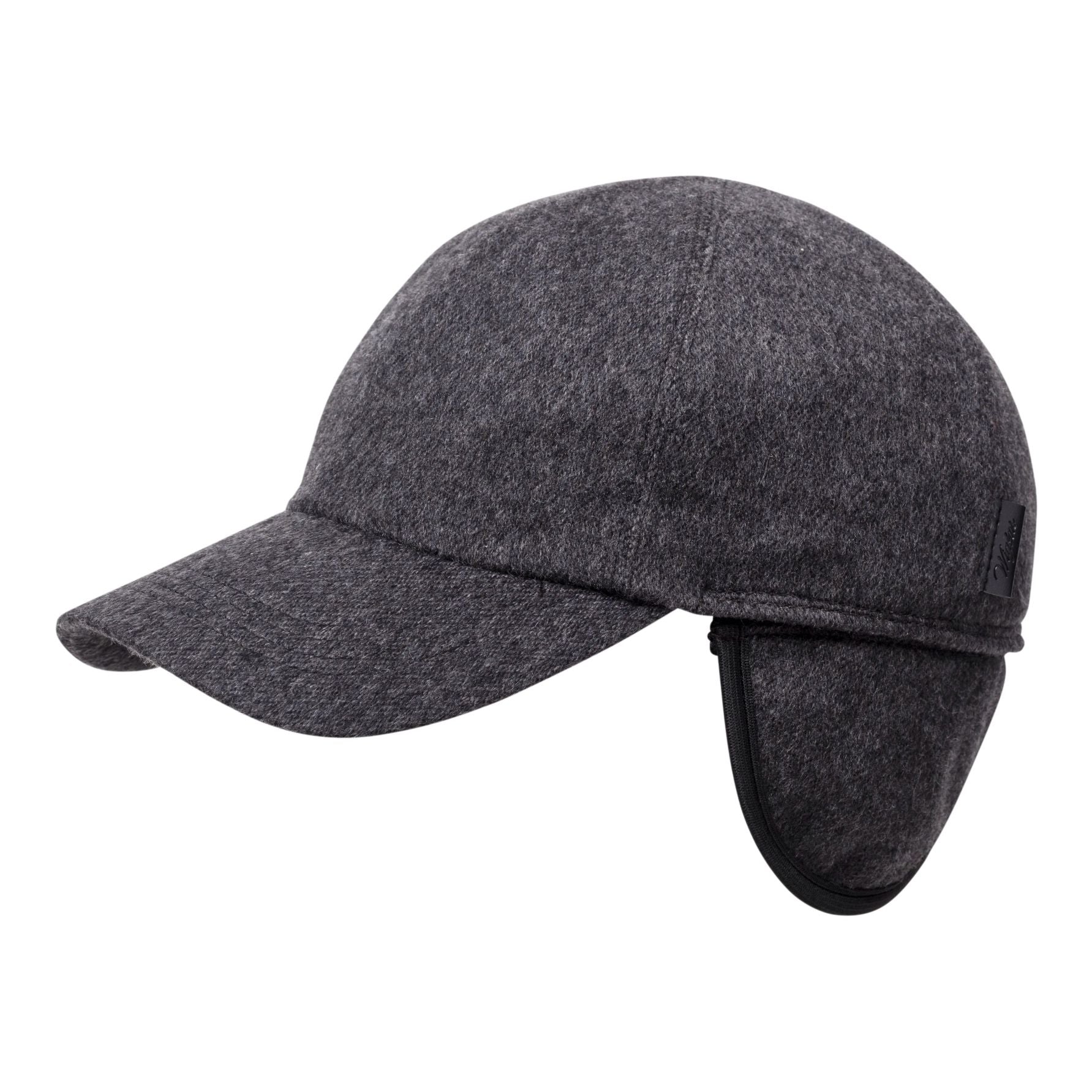 Pure Cashmere Baseball Classic Cap with Earflaps (Choice of Colors) by Wigens