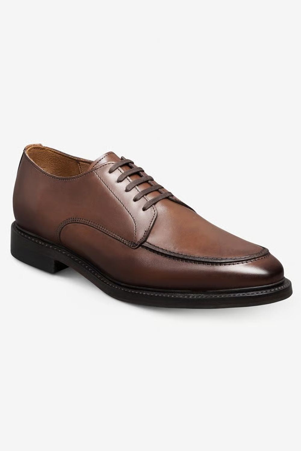 Rivington Apron-Toe Derby Dress Shoe in Chili Leather by Allen Edmonds