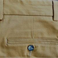 Washed Canvas Pant in British Tan (Sumpter Flat Front) by Charleston Khakis