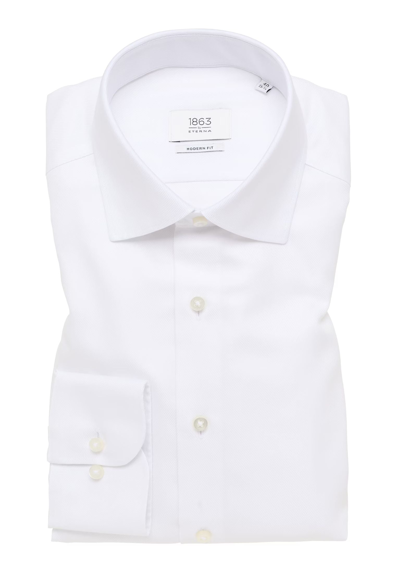 Royal Twill' In White - Modern Fit